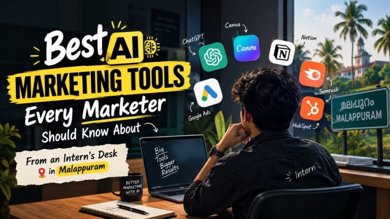 Best AI Marketing Tools Every Marketer Should Know About (From an Intern’s Desk in Malappuram)